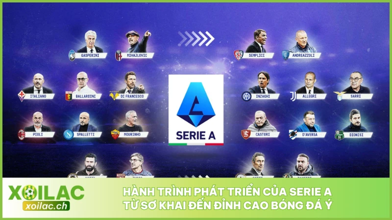 Hành trình phát triển của Serie A từ sơ khai đến đỉnh cao bóng đá Ý