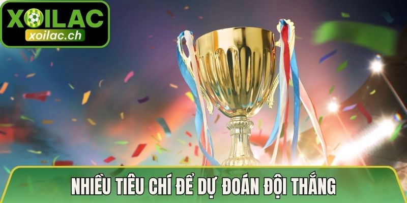 Nhiều tiêu chí để dự đoán đội thắng