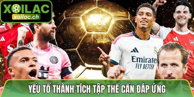 Yếu tố thành tích tập thể cần đáp ứng