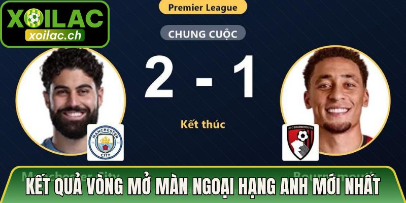Kết quả vòng mở màn Ngoại Hạng Anh mới nhất